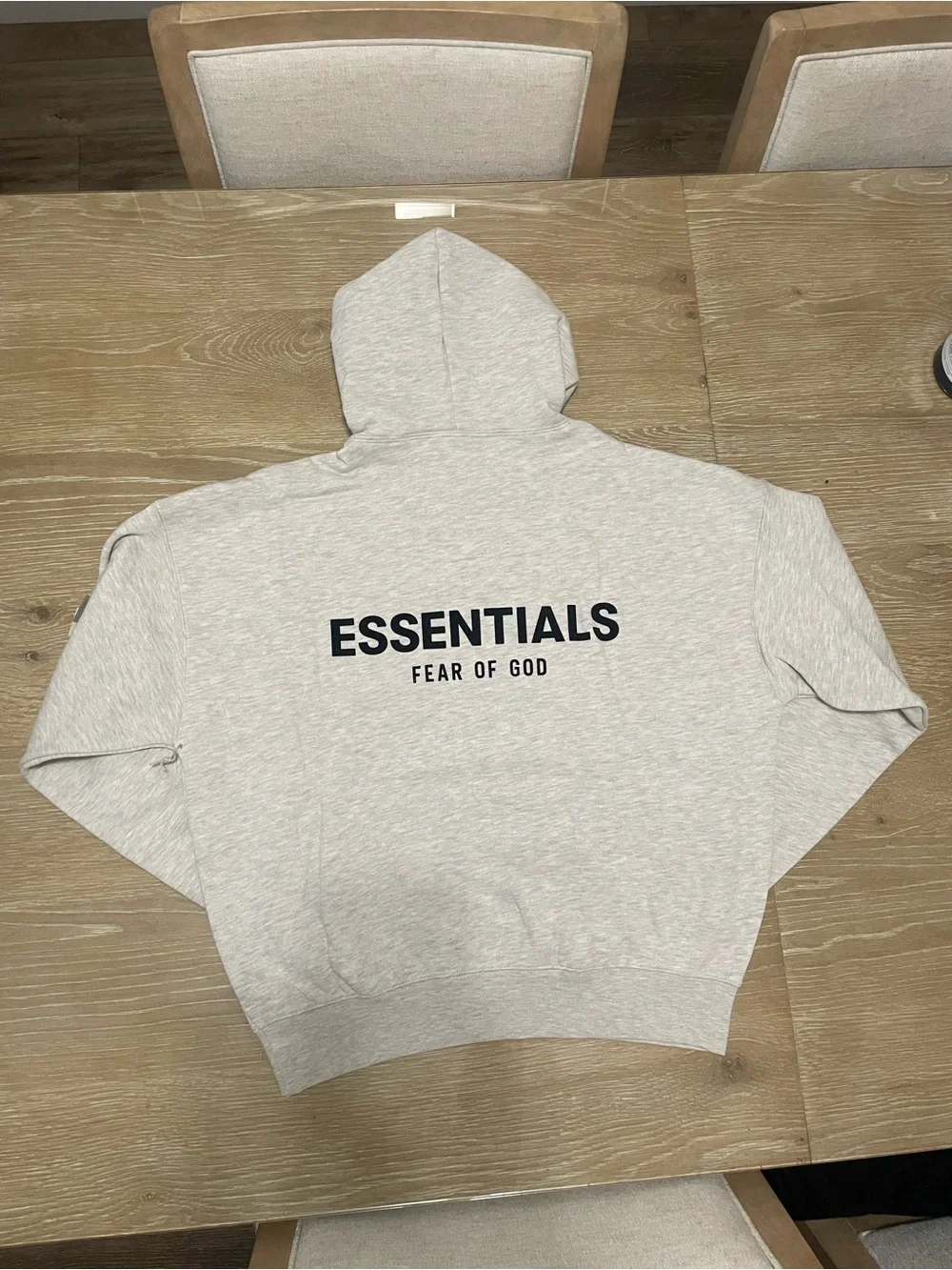Fear of God ESSENTIALS Light Gray Pullover Hoodie - Picture 5 of 5